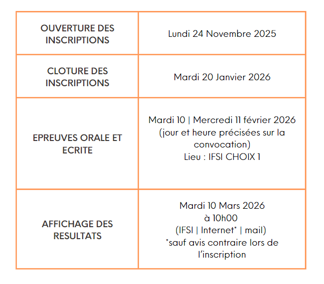 CALENDRIER SELECTION FPC 2026